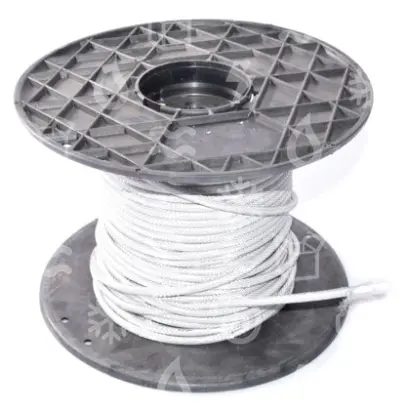 kabel topný metráž, 25 W/m, 230 V, 50 Hz, silikonový, ocelový ople